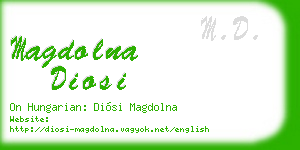 magdolna diosi business card